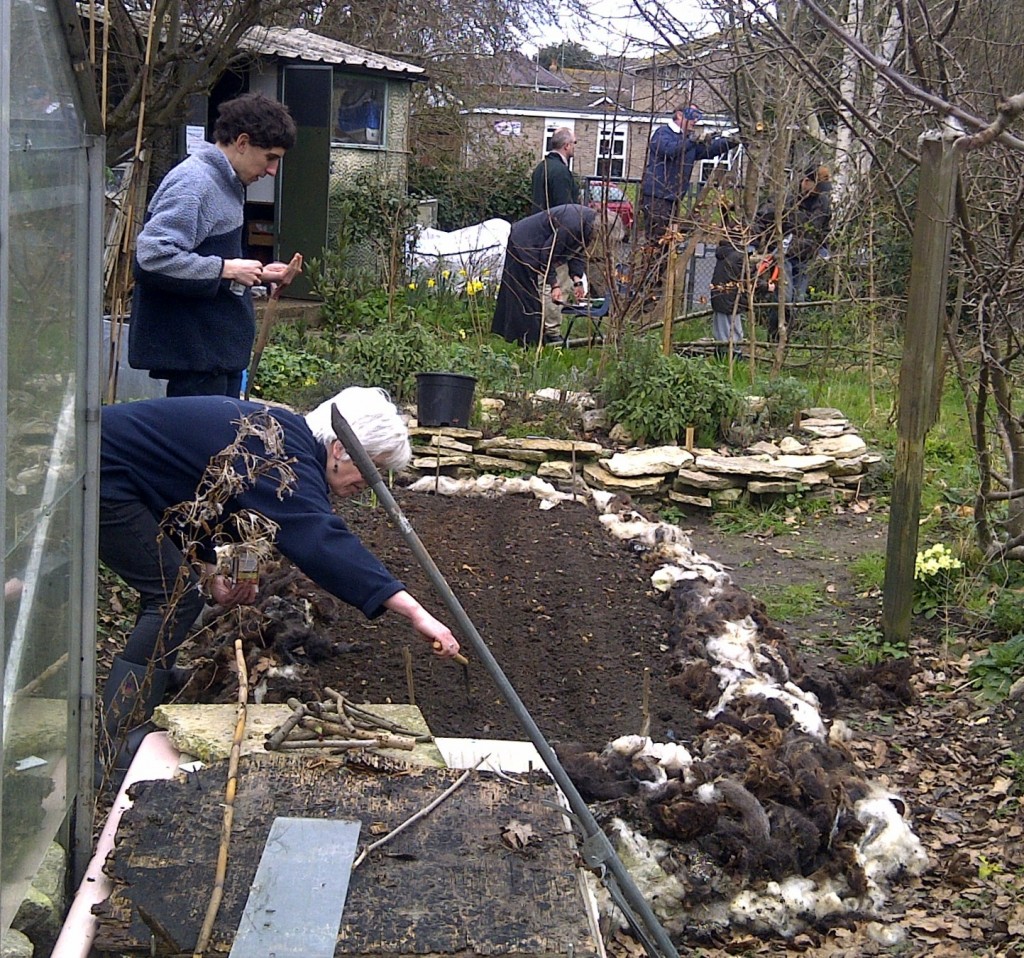 Harriet and Marcos planting seed