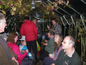 Scoffing in the greenhouse